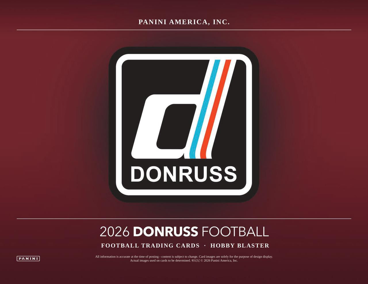 2026 Donruss Football Hobby Blaster 20 Box Case