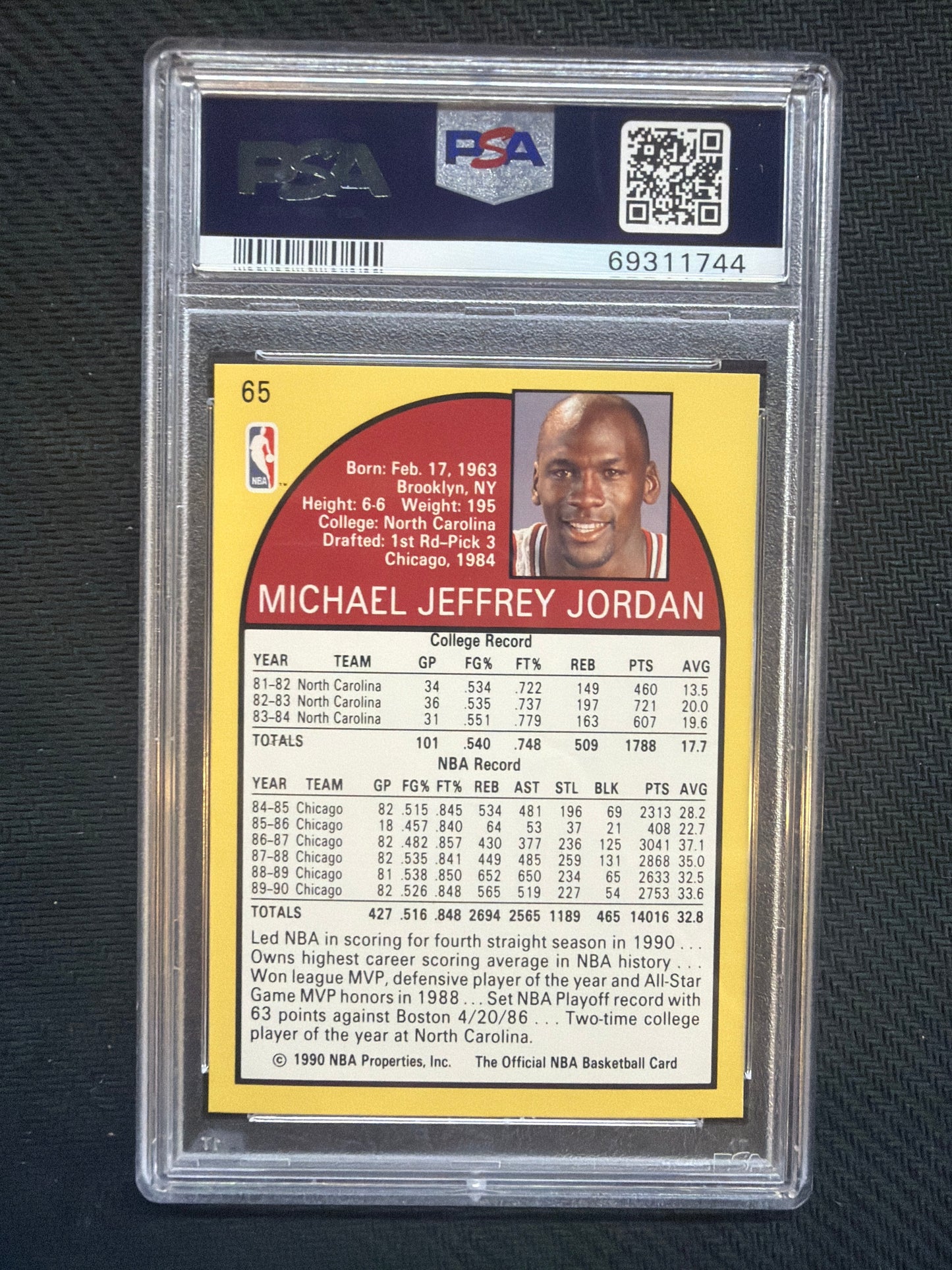 1990 Hoops Michael Jordan #65 PSA 10 744