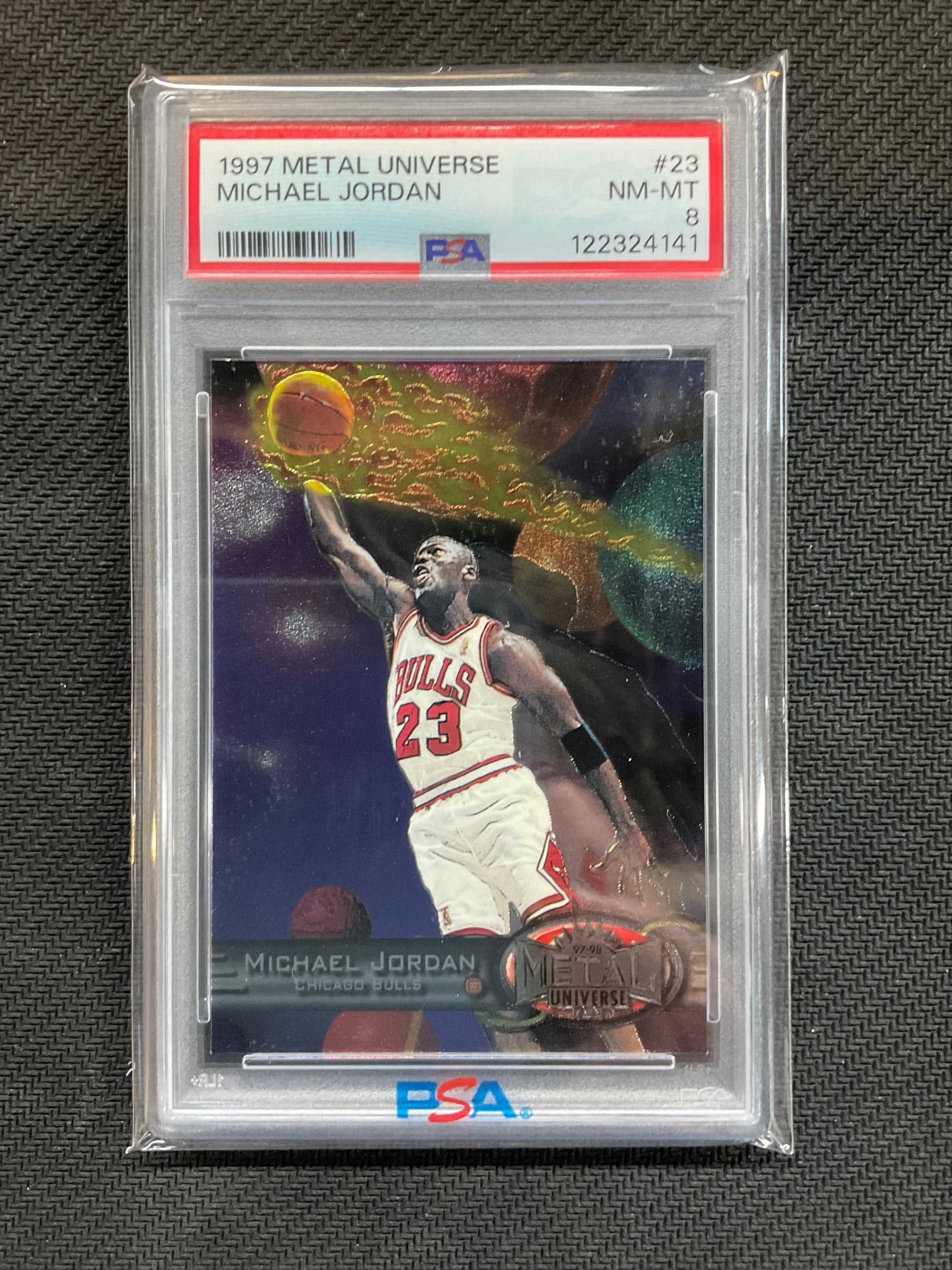 1997 Metal Universe Michael Jordan #23 PSA 8 141