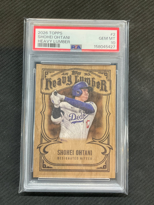 2026 Topps Shohei Ohtani Heavy Lumber #2 PSA 10 Case Hit