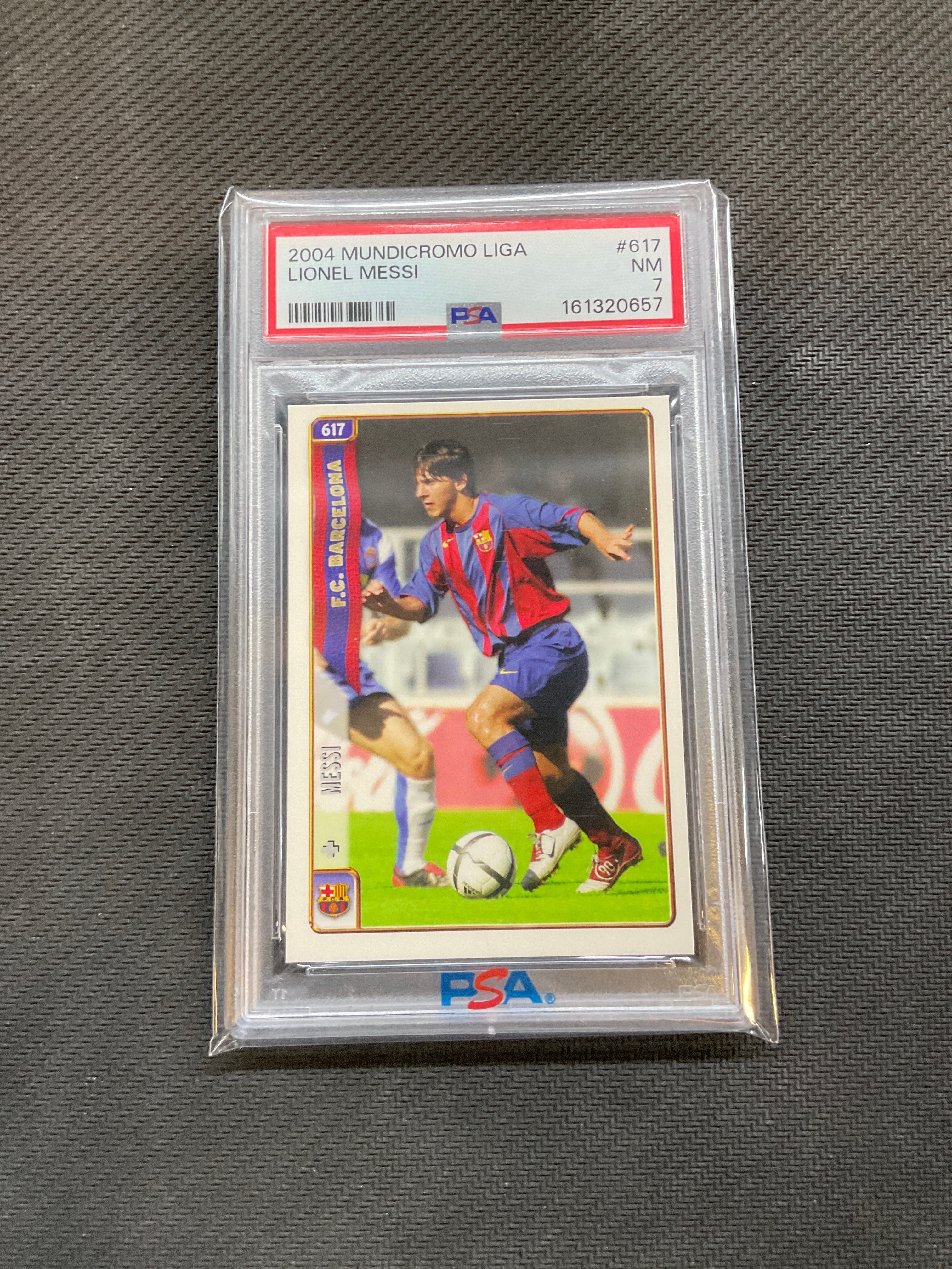 2004 Mundicromo Liga #617 Lionel Messi PSA 7 Rookie 657
