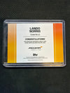 2025 Topps McLaren Lando Norris Laundry Tag 1/1 Patch F1 Formula 1