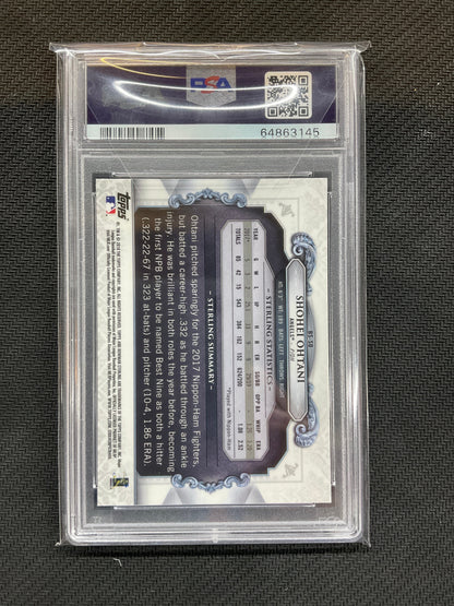 2018 Bowman Chrome Shohei Ohtani Sterling Rookie PSA 10 145