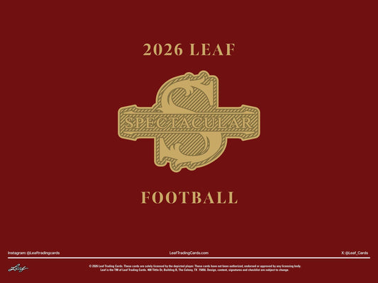 2026 Leaf Spectacular Football Hobby Box