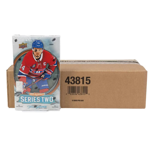 2025-26 Upper Deck Series 2 Hockey Hobby 12-Box Case
