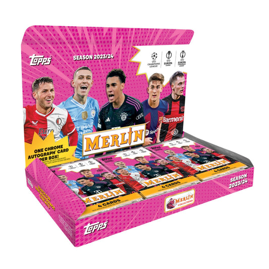 2023/24 Topps Chrome Merlin UEFA Club Competitions Soccer Hobby Box