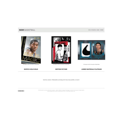 2025-26 Panini Noir Basketball Hobby 4-Box Case