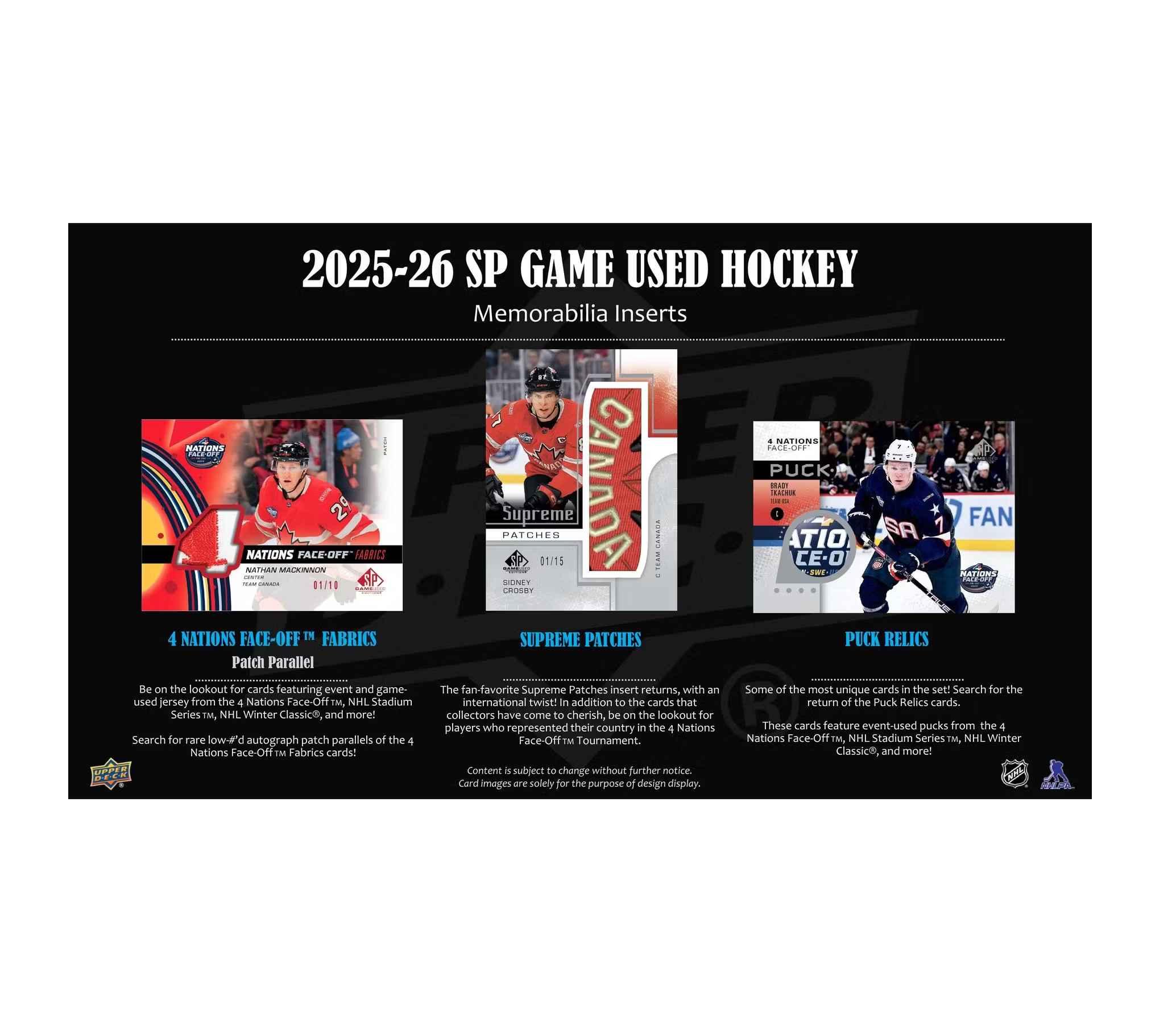 2025-26 Upper Deck SP Game Used Hockey Hobby 10-Box Case