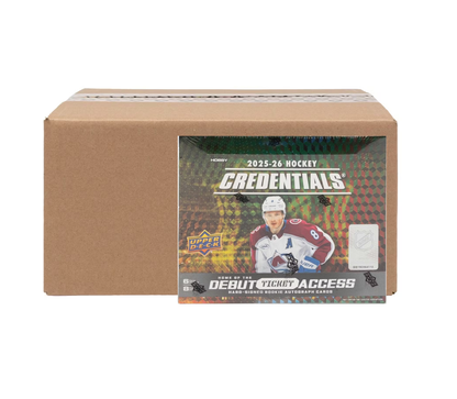 2025-26 Upper Deck Credentials Hockey Hobby 20-Box Case