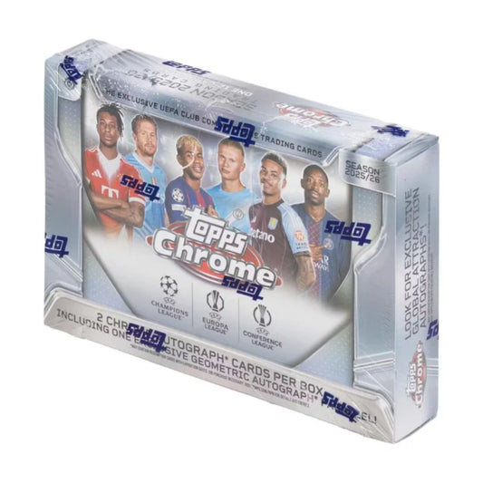 2025/26 Topps Chrome UEFA Club Competitions Soccer Delight Box (Back to School Sale)