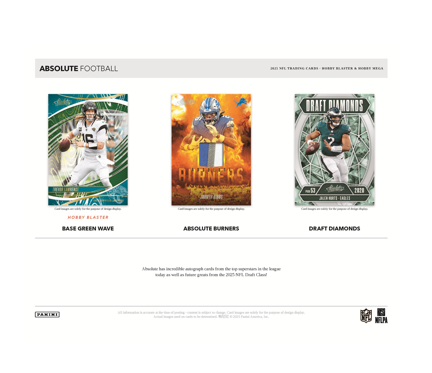 2025 Panini Absolute Football Hobby Mega 20-Box Case