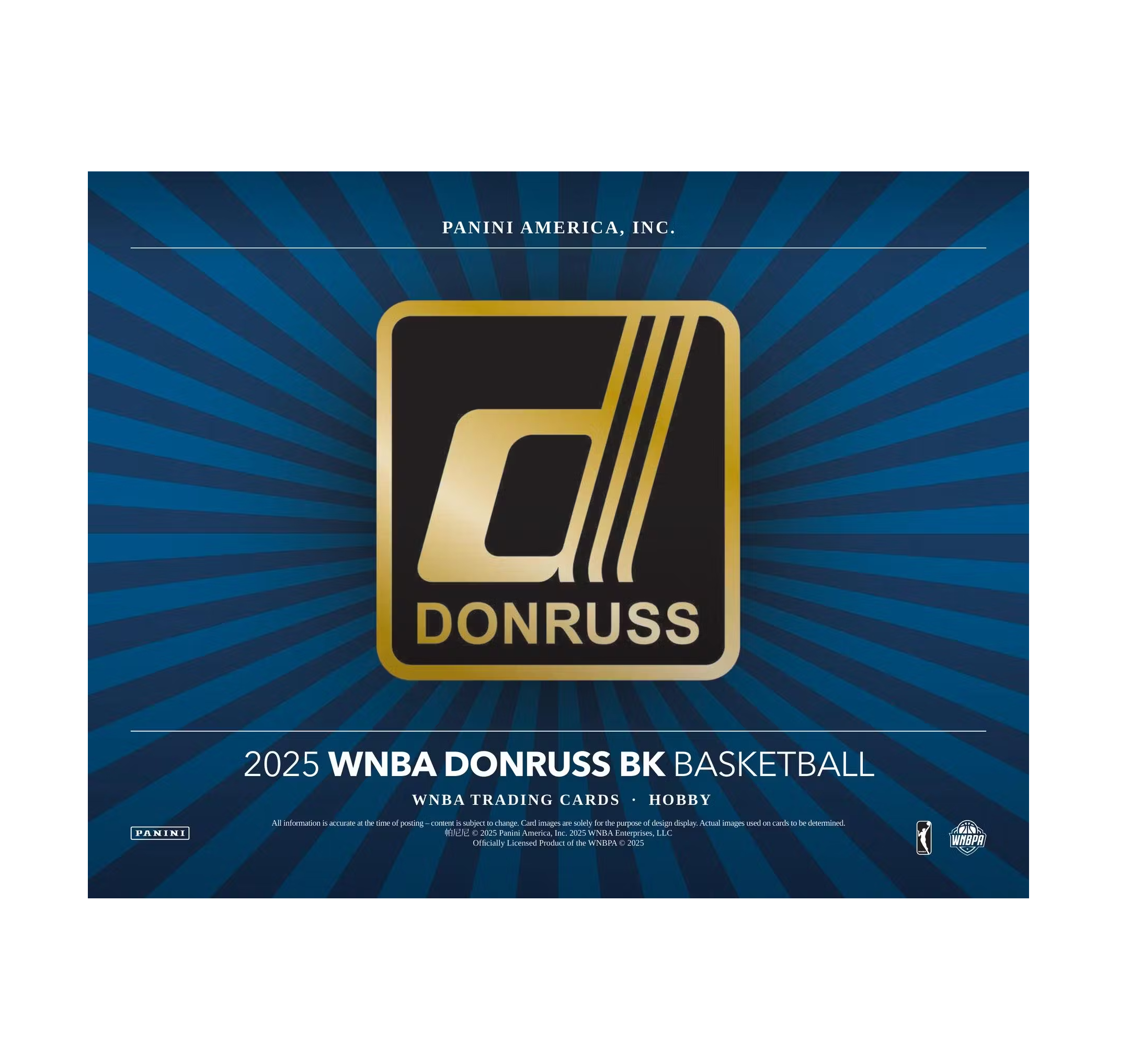2025 Panini Donruss WNBA Basketball Hobby 16-Box Case