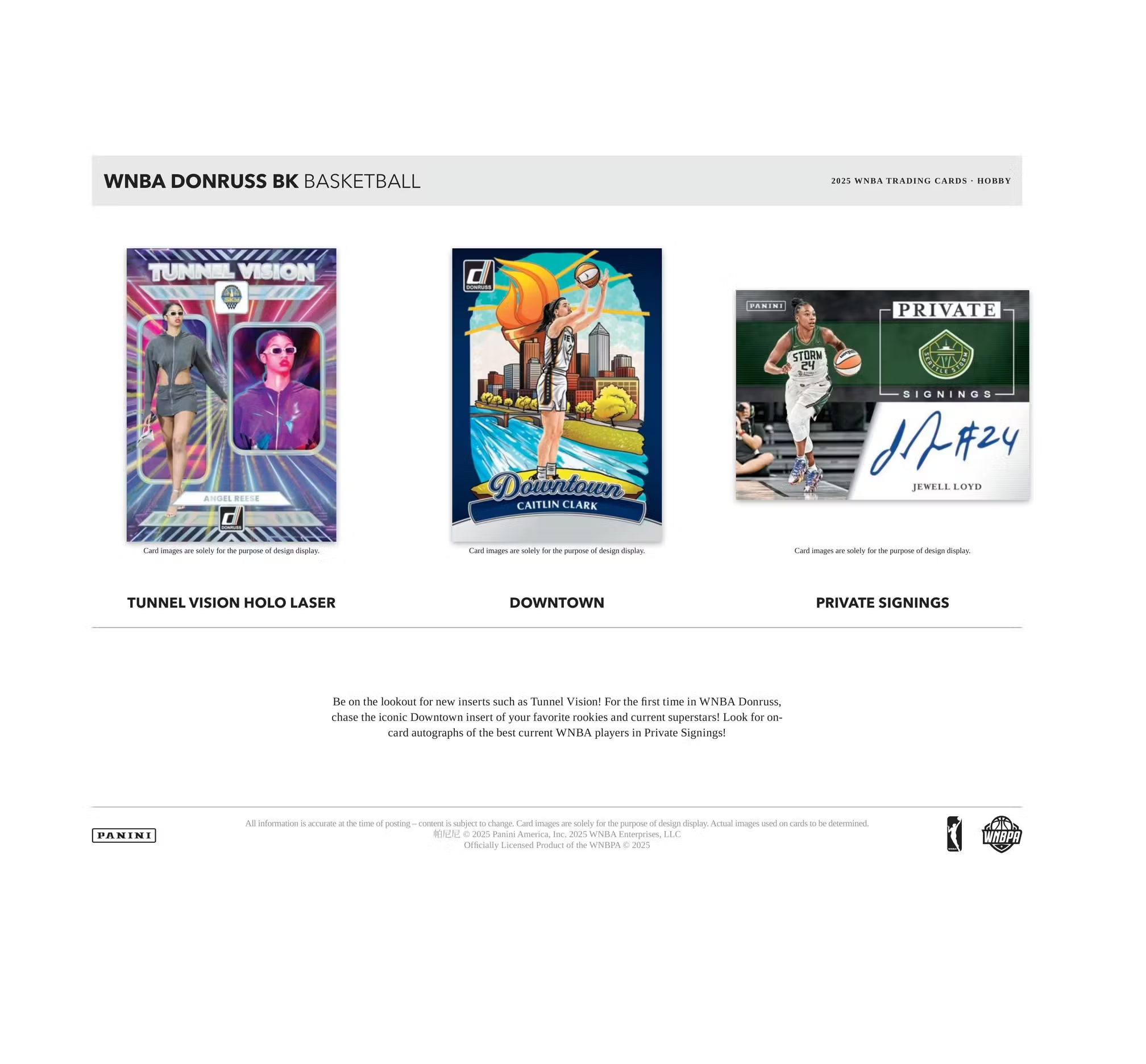 2025 Panini Donruss WNBA Basketball Hobby 16-Box Case