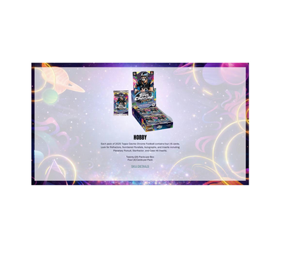 2025 Topps Cosmic Chrome Football Hobby 8-Box Case