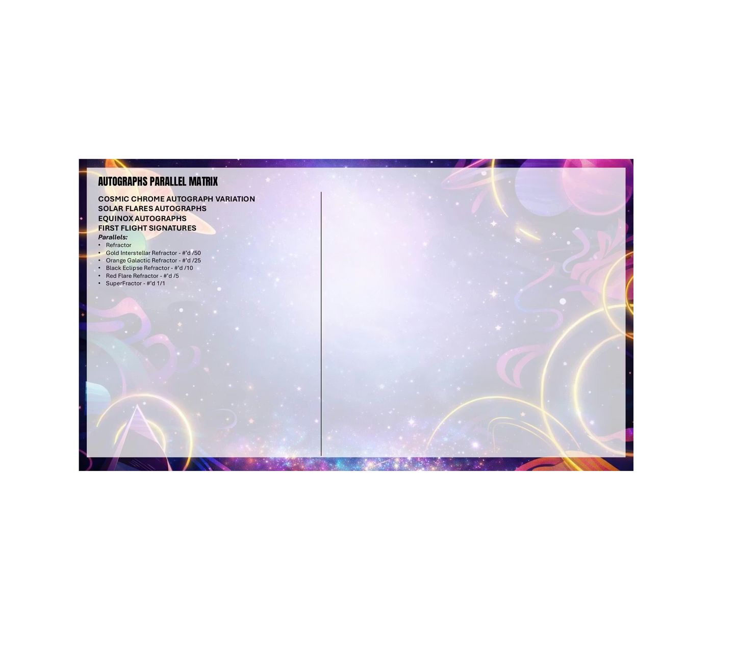 2025 Topps Cosmic Chrome Football Hobby 8-Box Case