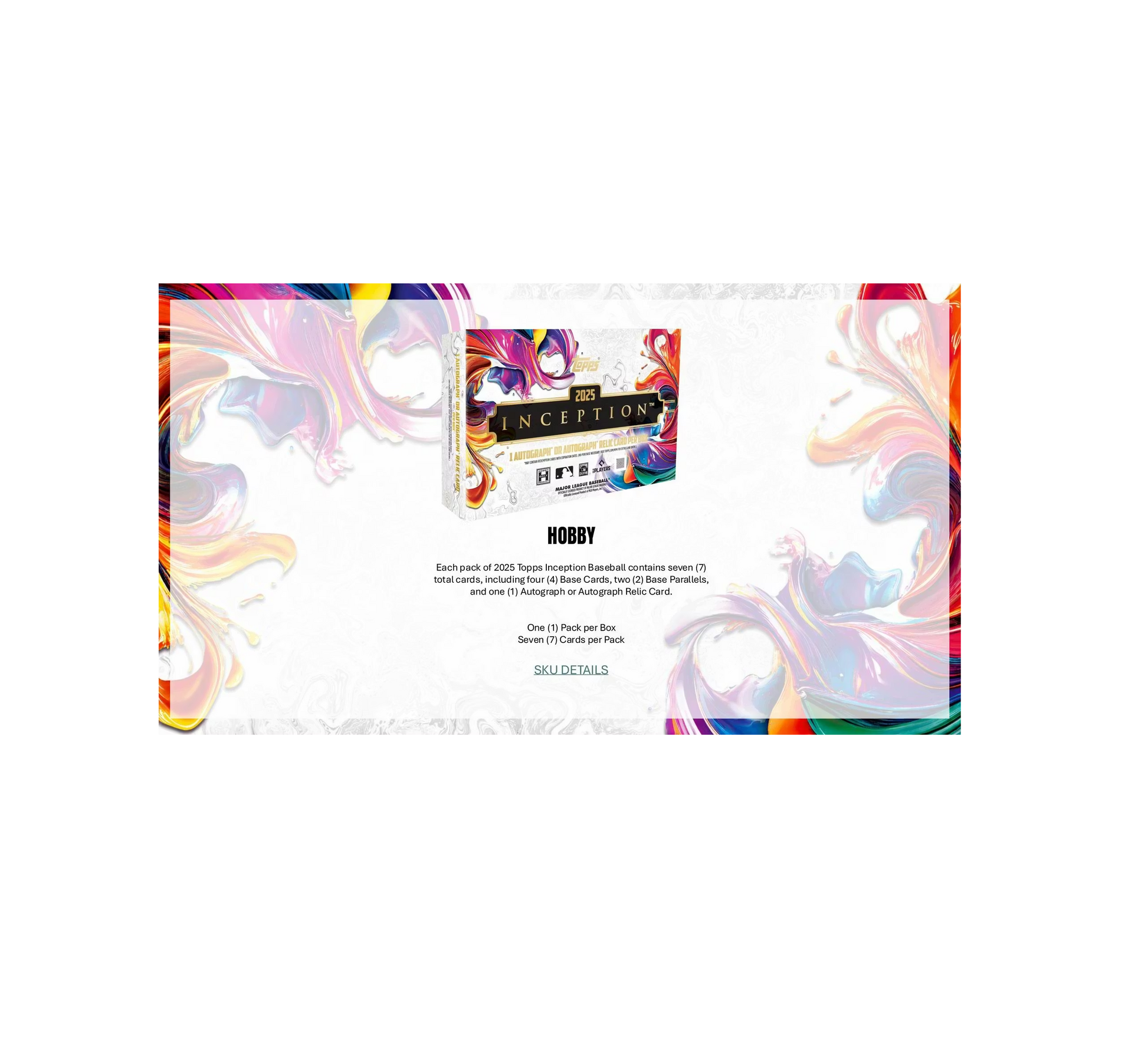 2025 Topps Inception Baseball Hobby 8-Box Case
