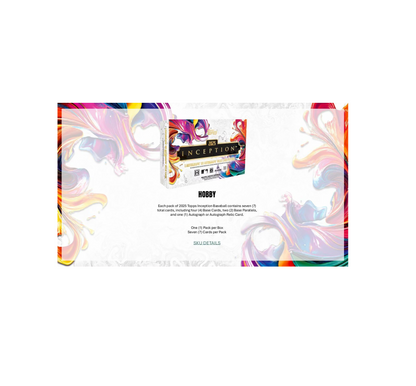 2025 Topps Inception Baseball Hobby 8-Box Case