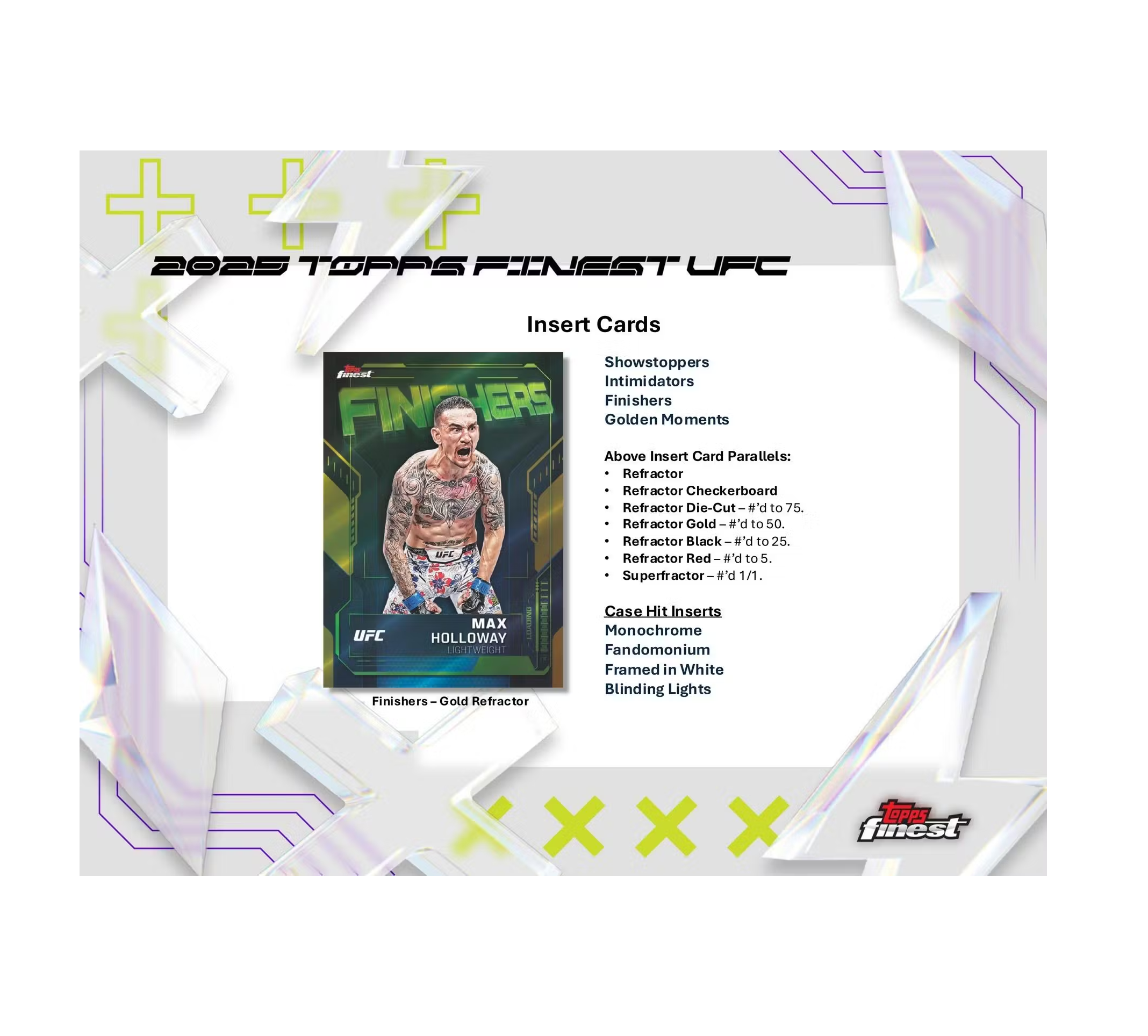 2025 Topps UFC Finest Hobby 8-Box Case