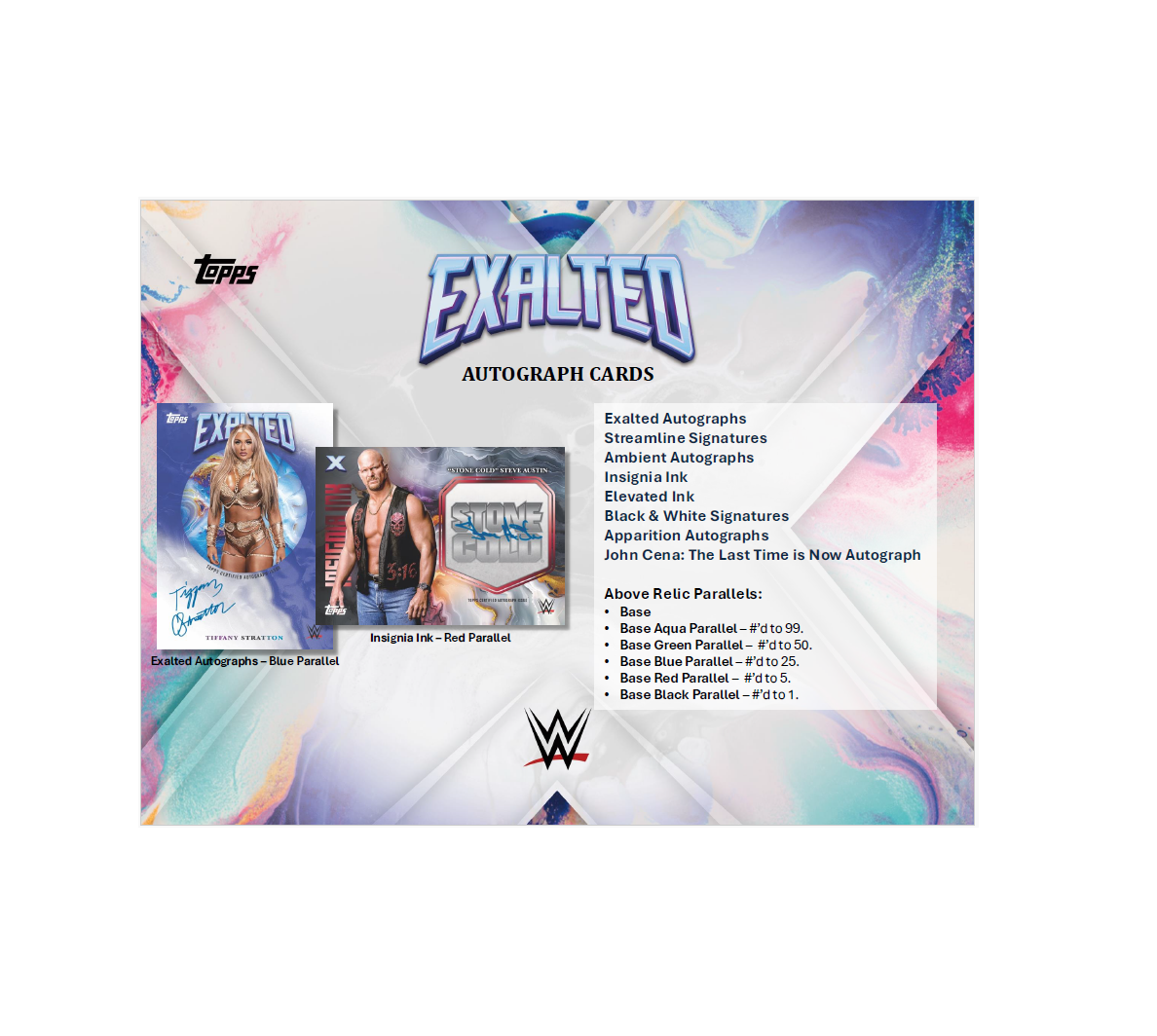 2025 Topps WWE Exalted Hobby 10-Box Case
