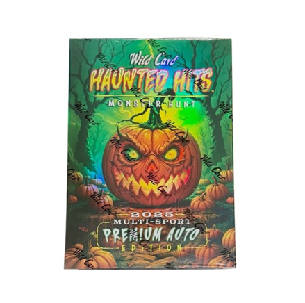 2025 Wild Card Haunted Hits Multi-Sport Premium Auto Edition Jumbo 20-Box Case