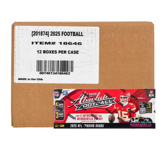 2025 Panini Absolute Football Hobby 12-Box Case