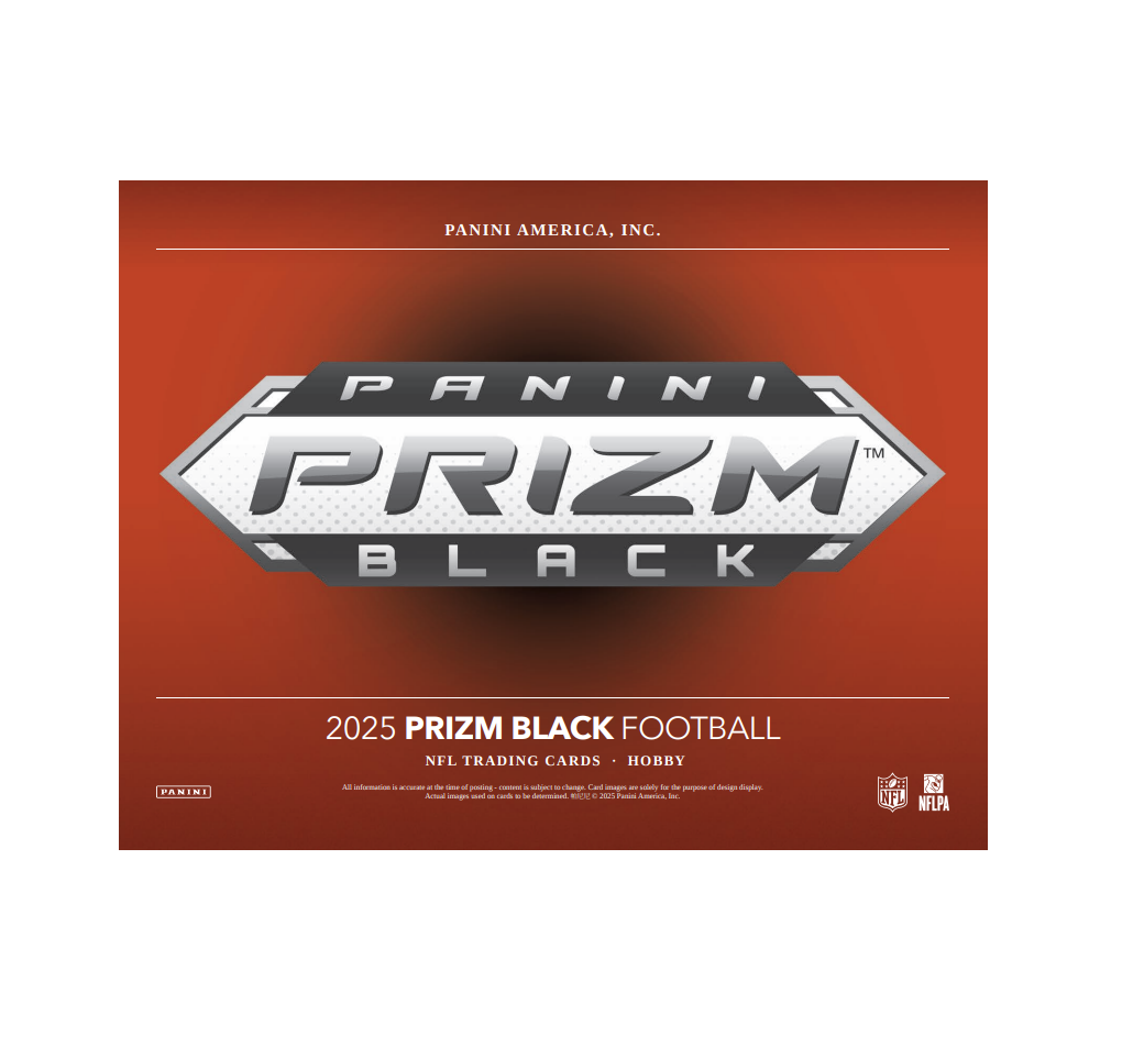2025 Panini Prizm Black Football Hobby 12-Box Case