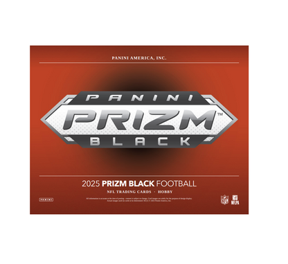 2025 Panini Prizm Black Football Hobby 12-Box Case