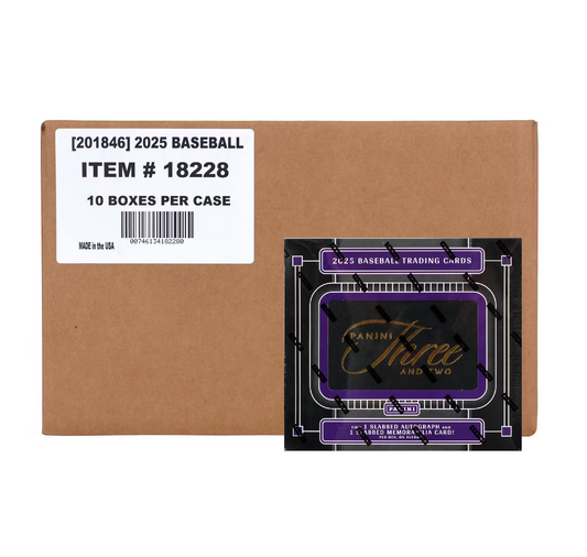 2025 Panini Three & Two Baseball Hobby 10-Box Case