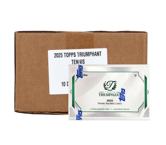 2025 Topps Triumphant Tennis Hobby 10-Box Case