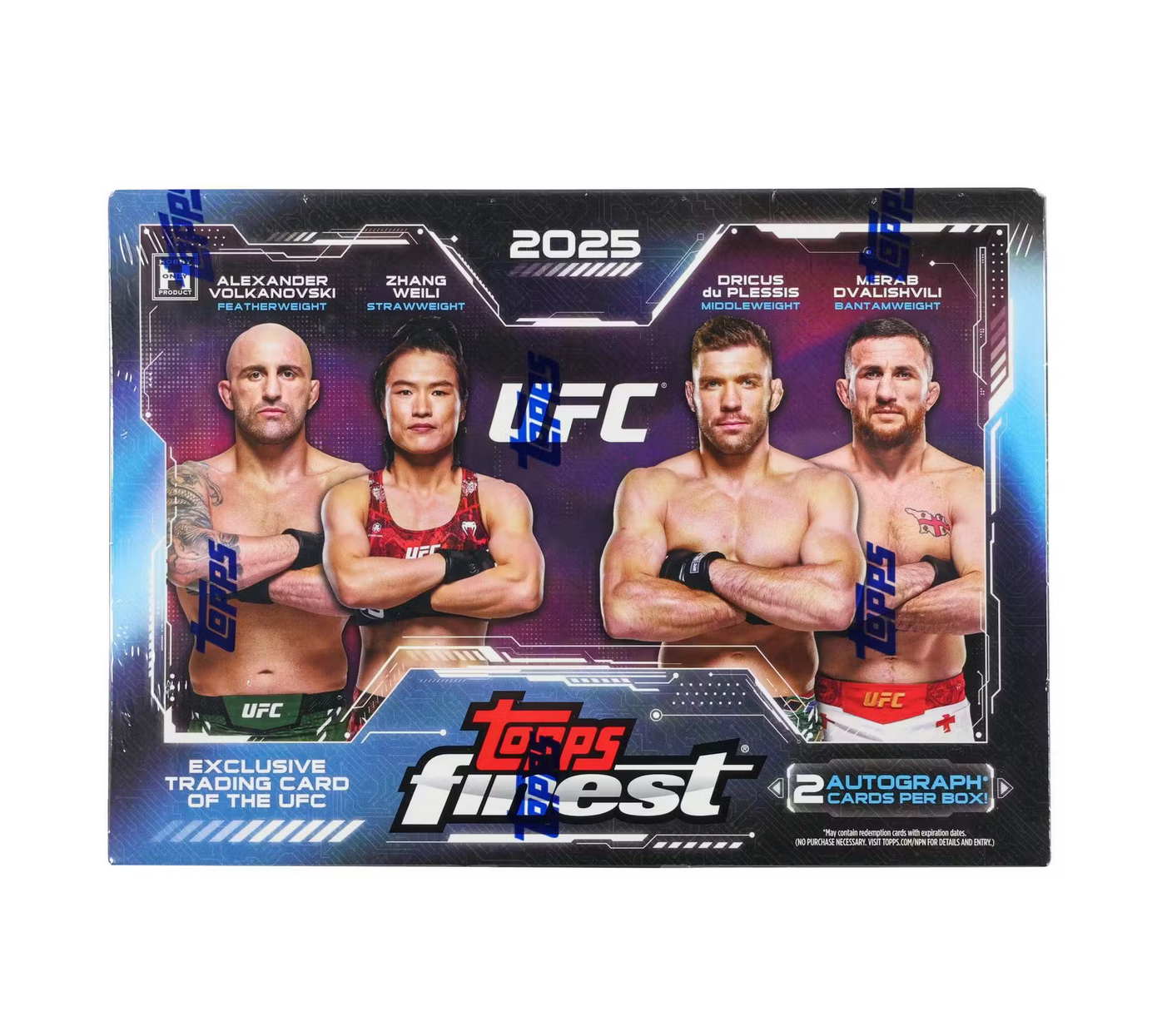 2025 Topps UFC Finest Hobby 8-Box Case