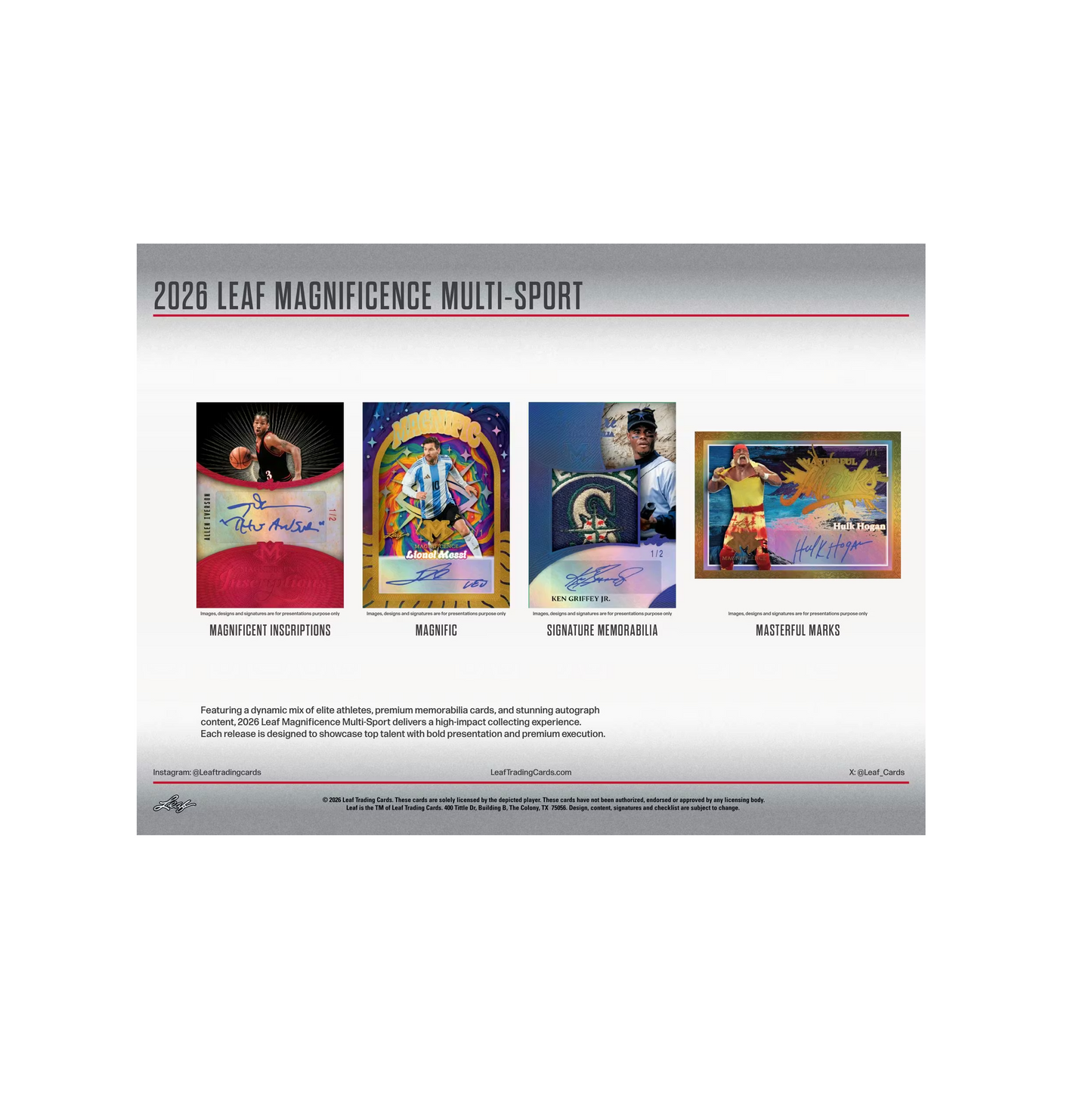 2026 Leaf Magnificence Multi-Sport 10-Box Case