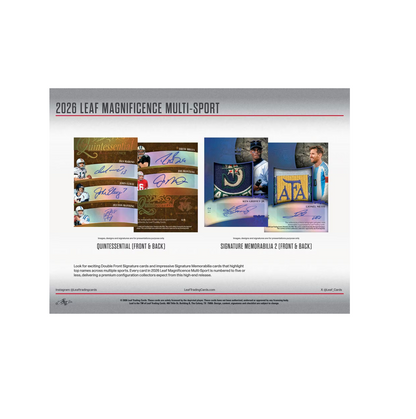 2026 Leaf Magnificence Multi-Sport 10-Box Case