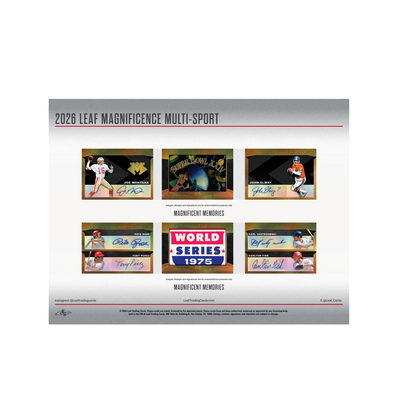 2026 Leaf Magnificence Multi-Sport 10-Box Case