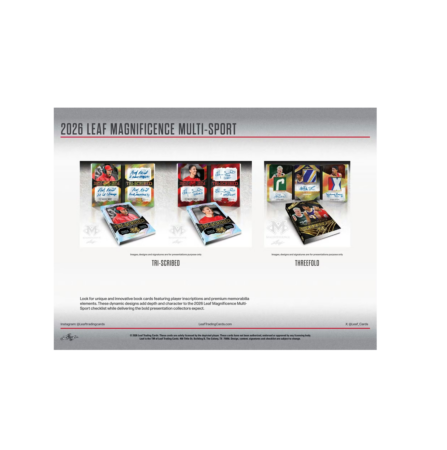 2026 Leaf Magnificence Multi-Sport 10-Box Case