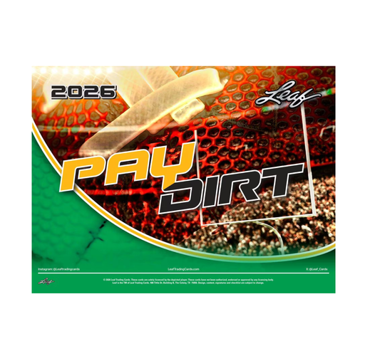 2026 Leaf Paydirt Football Hobby 15-Box Case