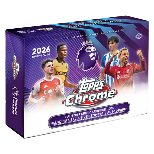 2026 Topps Chrome Premier League Soccer Breaker Delight Box
