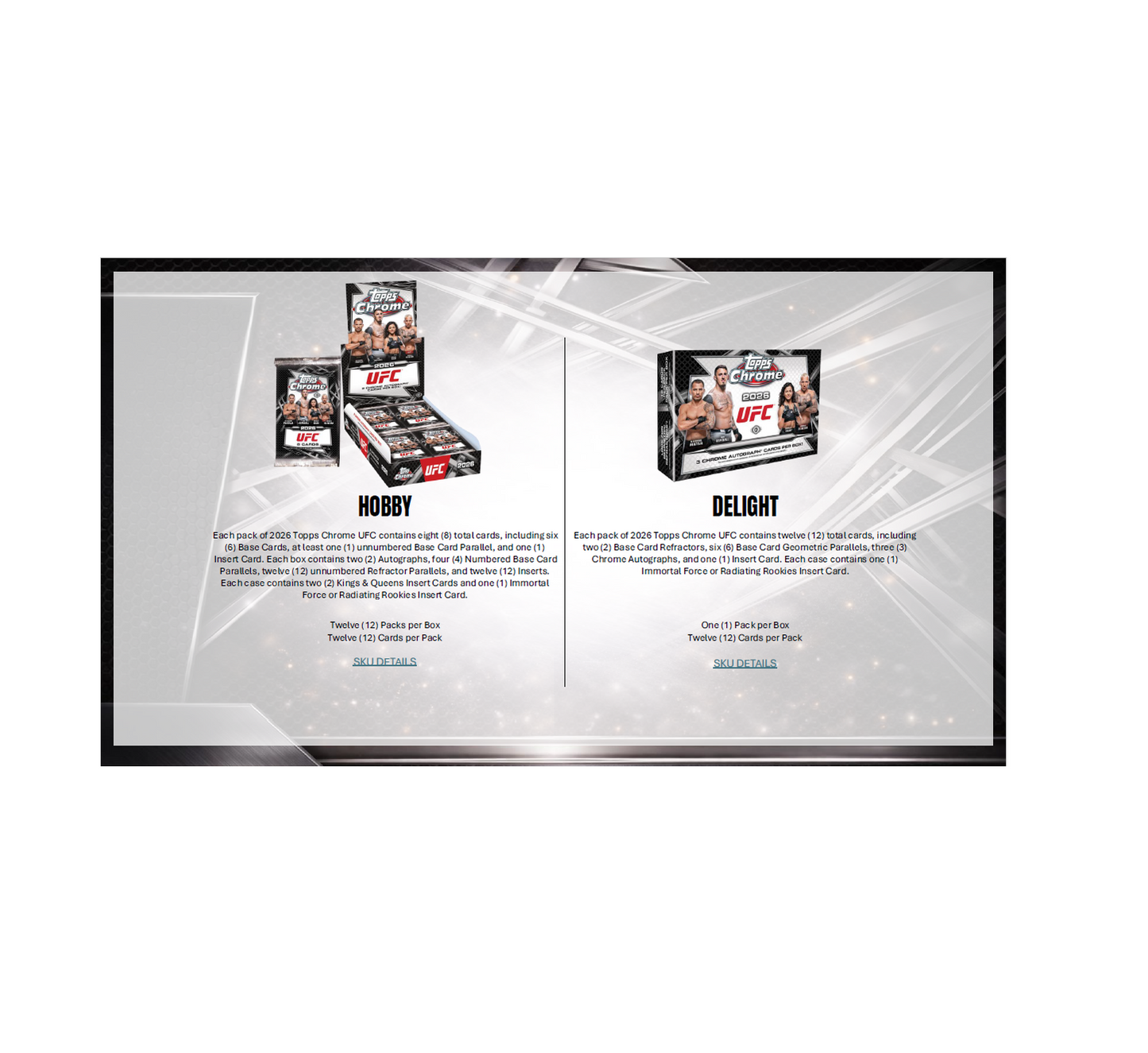 2026 Topps Chrome UFC Breaker's Delight 8-Box Case