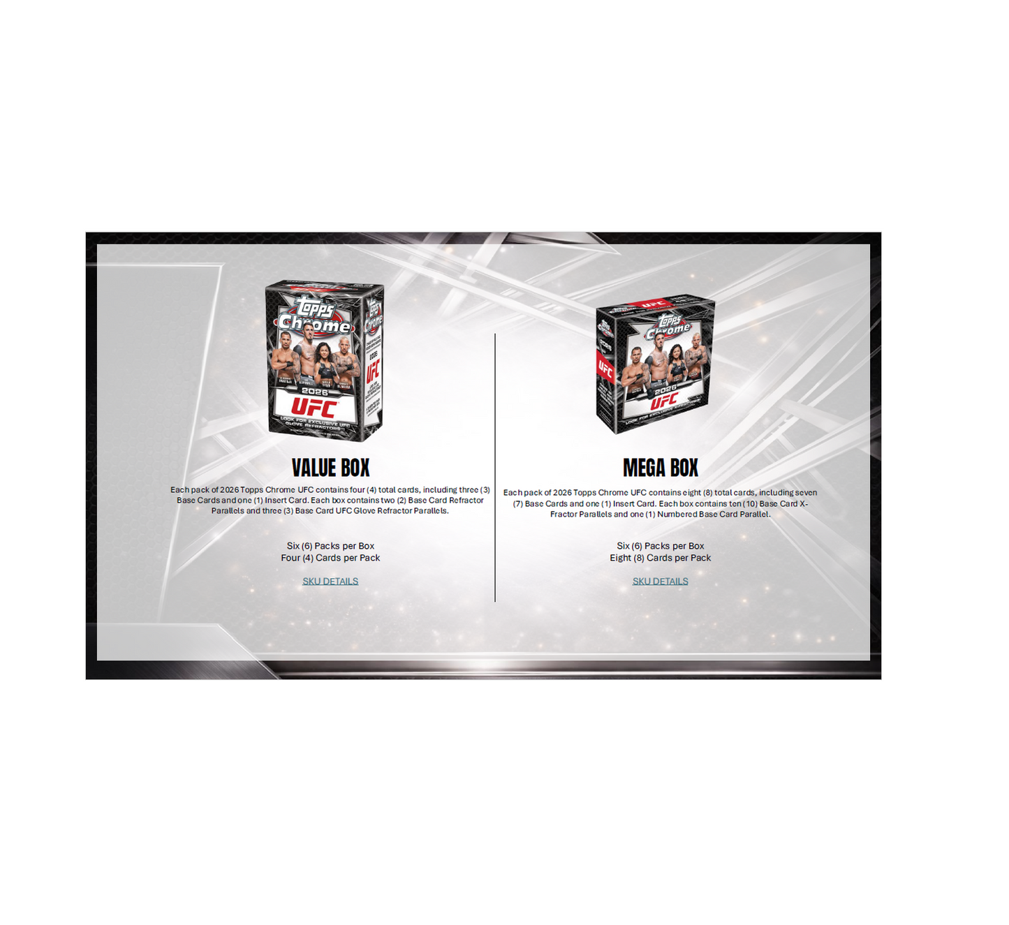 2026 Topps Chrome UFC Breaker's Delight 8-Box Case
