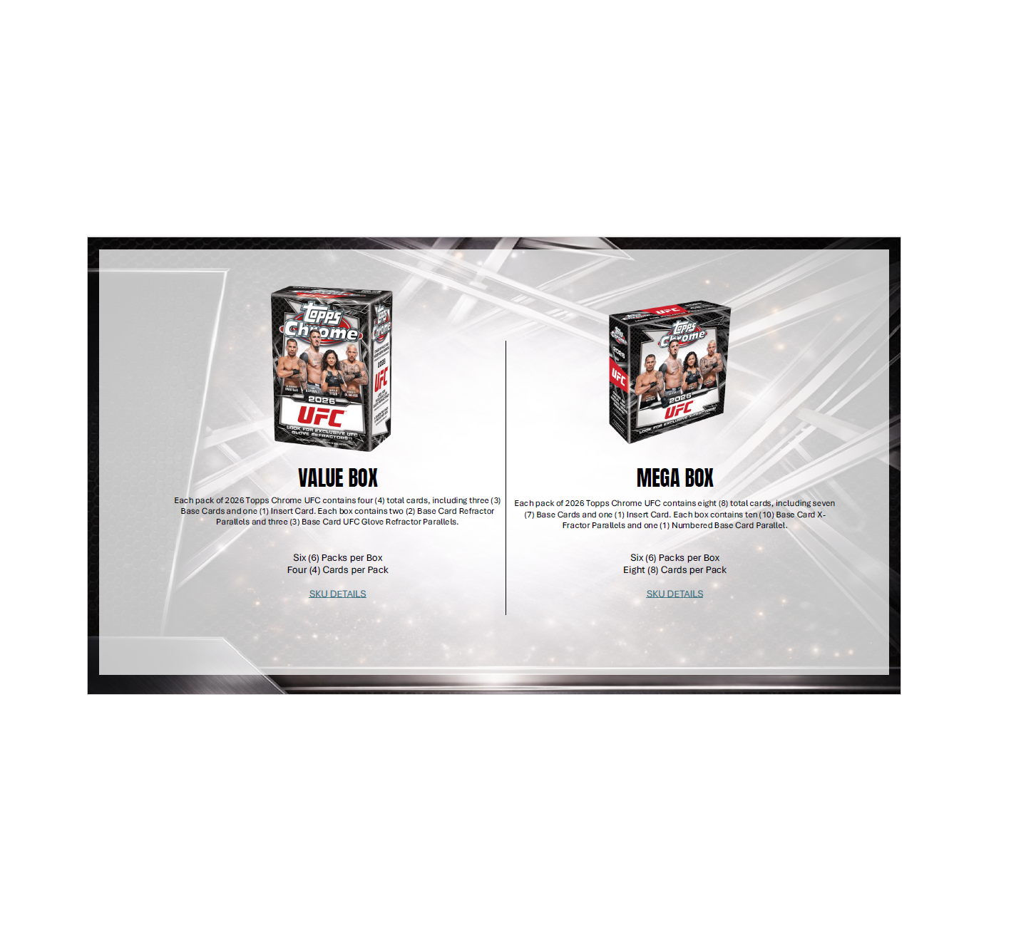 2026 Topps Chrome UFC Breaker's Delight 8-Box Case