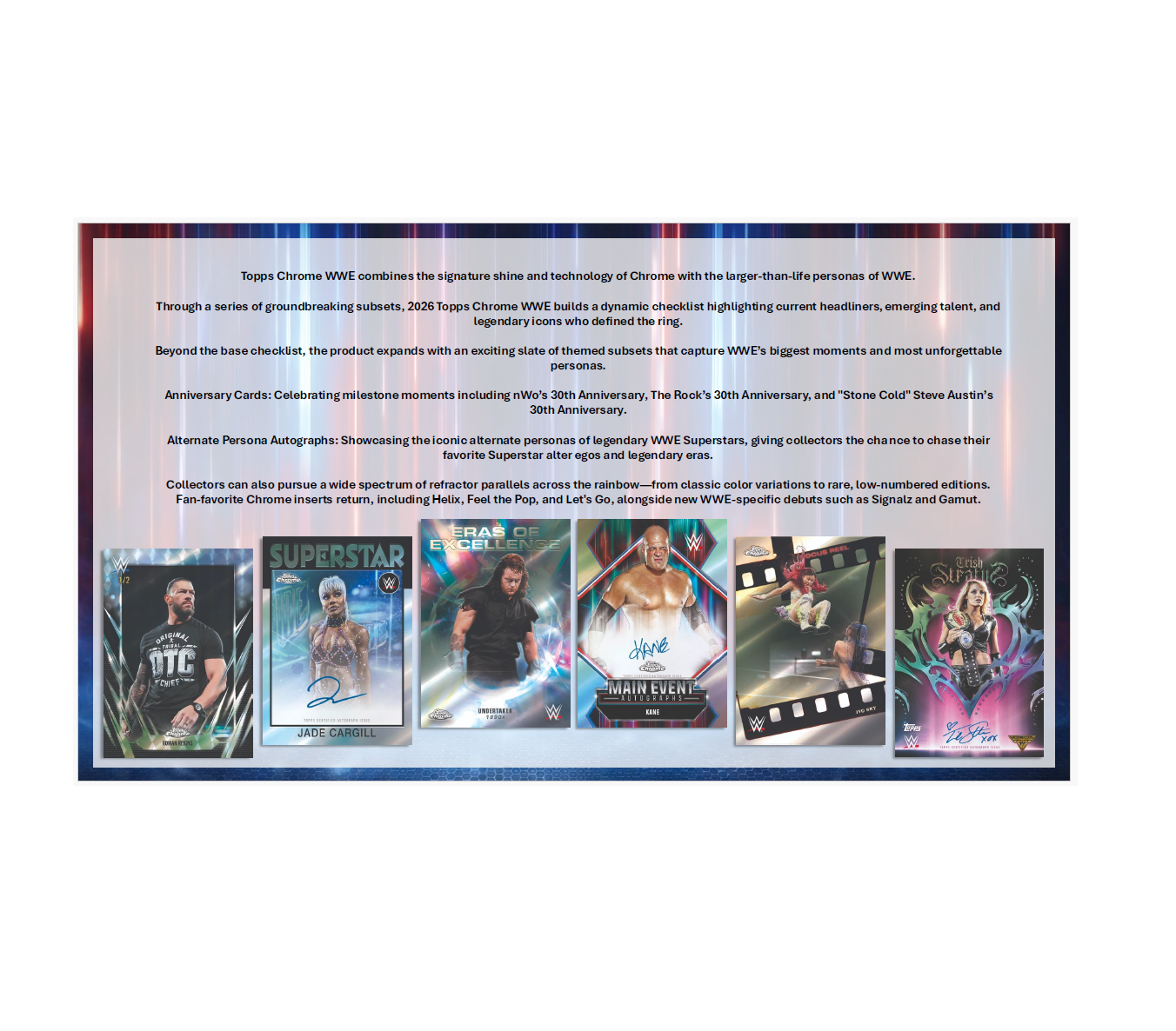 2026 Topps Chrome WWE Hobby 12-Box Case