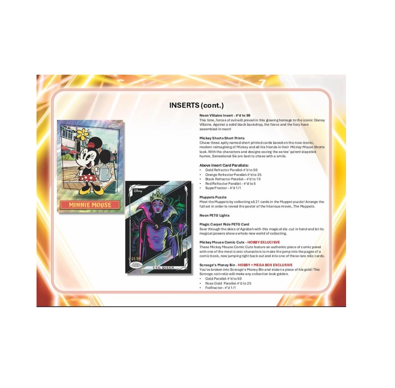 2026 Topps Disney Neon Blaster 40-Box Case