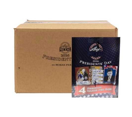 2026 Leaf Metal Presidents' Day Hobby 10-Box Case