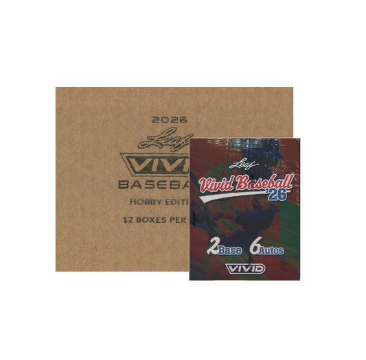 2026 Leaf Vivid Baseball Hobby 12-Box Case