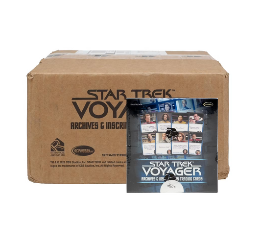 2026 Rittenhouse Star Trek Voyager Archives & Inscriptions Hobby 12-Box Case
