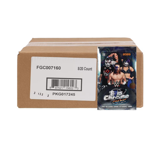 2026 Topps Cosmic Chrome WWE Wrestling Hobby 8 Box Case