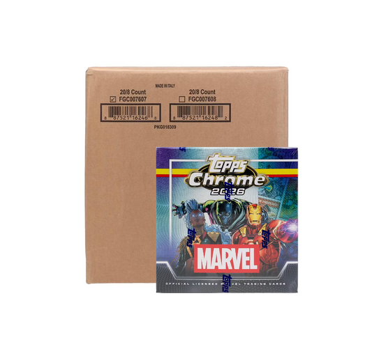 2026 Topps Marvel Comics Chrome Mega 20-Box Case