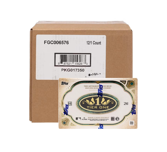 2026 Topps Tier One Baseball Hobby 12-Box Case