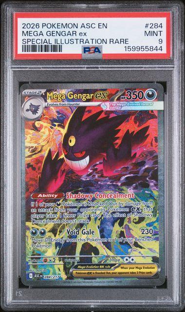 2026 Pokemon Ascended Heroes Mega Gengar ex 284 PSA 9 844