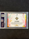 2025 Prizm Tyler Shough Color Blast Rookie PSA 10 Saints