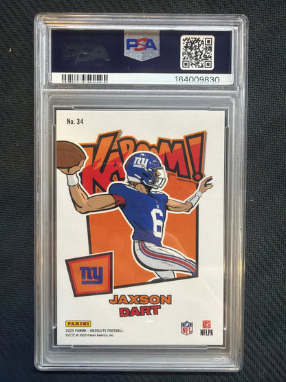 2025 Panini Absolute Jaxson Dart Kaboom! Horizontal #34 PSA 10 830